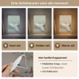 Pauwen - Wit - Natuur - Groen Light Box met kabel (Kinderlampje) klein -USP_lichtkleurNL