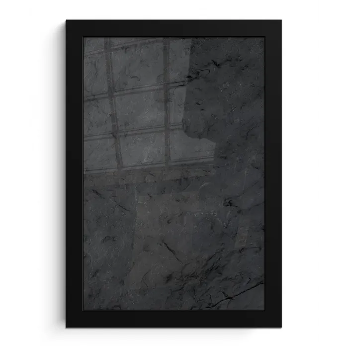 Grijs - Cement - Beton - Industrieel - Structuur fotolijst zwart zonder passe partout klein -3d