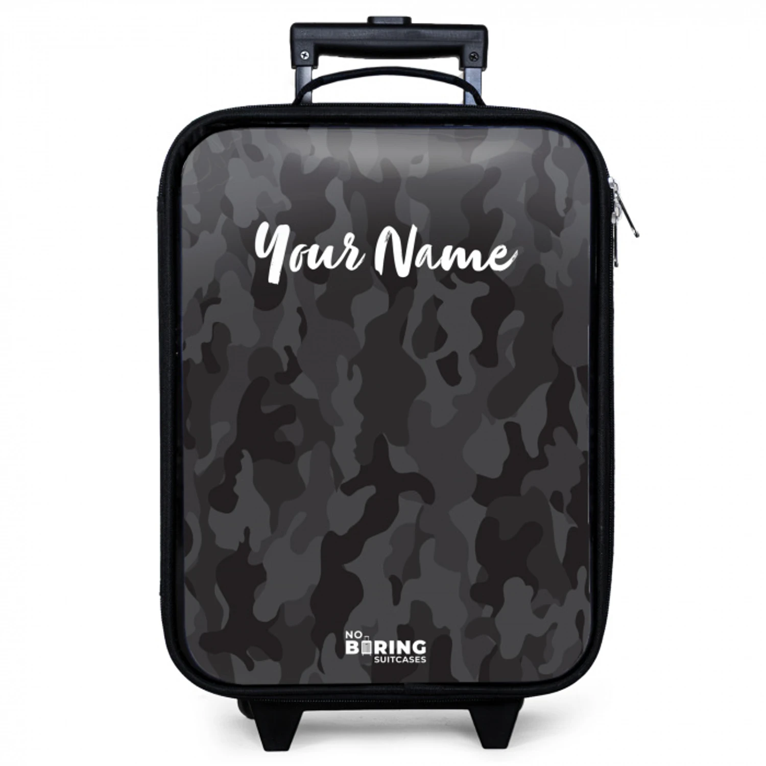 Groene camouflage print Kinderkoffer - Zwart klein -zzz_website3d