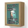 Parkiet - Turquoise - Quotes - Decoratie Light Box met kabel (Wandlamp) klein -3d