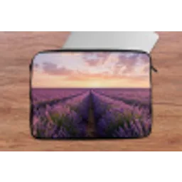 Landschap - Lavendelveld - Paars laptophoes neopreen klein -tafel