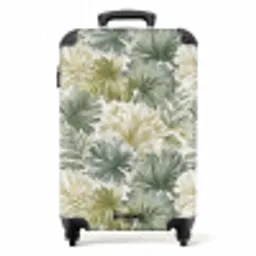 Bladeren - Botanisch - Groen NBS - Handbagage koffer - Volwassenen Unisex middel -productfoto_recht