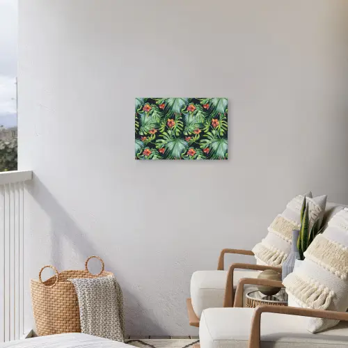 Tropical - Bloemen - Bladeren - Jungle Tuinposter op houten frame 2 cm dik klein -sfeer1