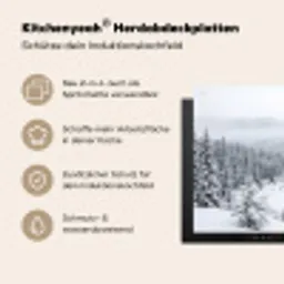 Rivier - Bevroren - Landschap - Winter Inductie beschemer met haakjes klein -ky-usp-de