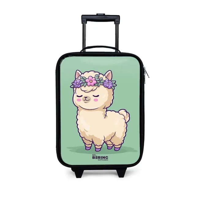 Kinderkoffer - Zwart - Kawai - Alpaca - Groen
