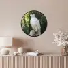 Arend - Hout - Wit - Planten Fotolijst rond zonder passe partout klein -sfeer3