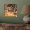 Zebra's - Savannelandschap - Gras plexiglas 5mm klein -sfeer3