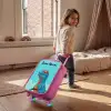 Dino - Zonnebril - Blauw Kinderkoffer - Roze klein -sfeer1