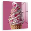 Softijs - Edelstenen - Roze - Hoorntje plexiglas 5mm klein -zzzproduct_nieuw