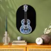 Ukelele - Delfts - Blauw - Muziek Wandcirkel Ovaal Forex klein -sfeer2