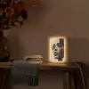 Vrouw - Gezicht - Abstract - Kunst Light Box met kabel (Tafellamp) klein -sfeer4