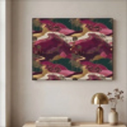 Magisch - Palmbomen - Goud Textielframe zwart klein 947 -sfeer2