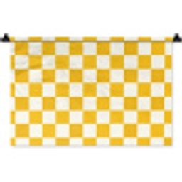 Traditioneel - Patroon - Geel Wandkleed katoen klein 269 -zz3d