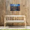 Grachten Amsterdam - Huizen - Stad - Kleurrijk Tuinposter op houten frame 2 cm dik klein -sfeer4