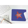 Slow down you're doing fine - Ster - Blauw muismat rubber klein -witbureau
