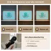 Octopus - Blauw - Gezicht Light Box met batterij (Wandlamp kind) middel -USP_lichtkleurNL