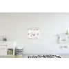 Bloemen - Paaseieren - Patroon textielposter latten blank klein -kinderkamer