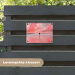 Roze - Surfen - Zee tuinposter los doek klein -sfeer3