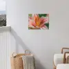 Lelie - Close up - Lichtroze tuinposter los doek klein -sfeer8