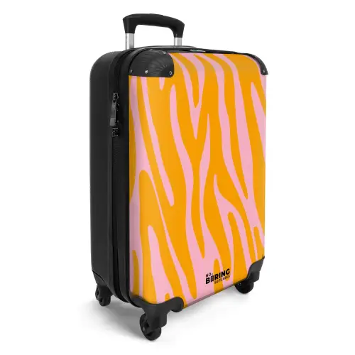 Abstract - Gouden golven NBS - Handbagage koffer - Kinderen Unisex middel -productfoto_3d