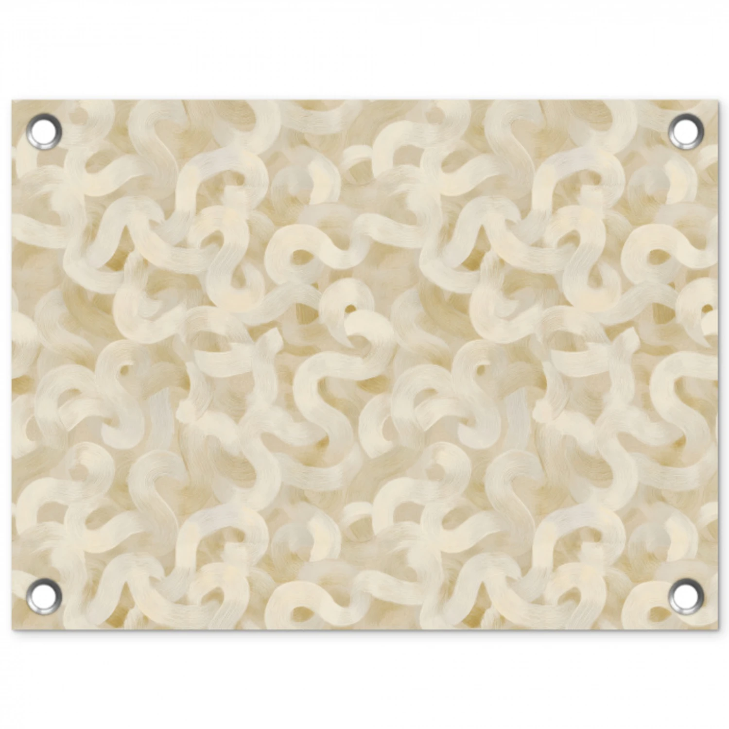 Abstract - Lijnen - Beige tuinposter los doek klein 239 -3d