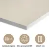 Ovaalvormige bladeren - Diep groen - Symmetrisch PET vilt klein -closeup_NL