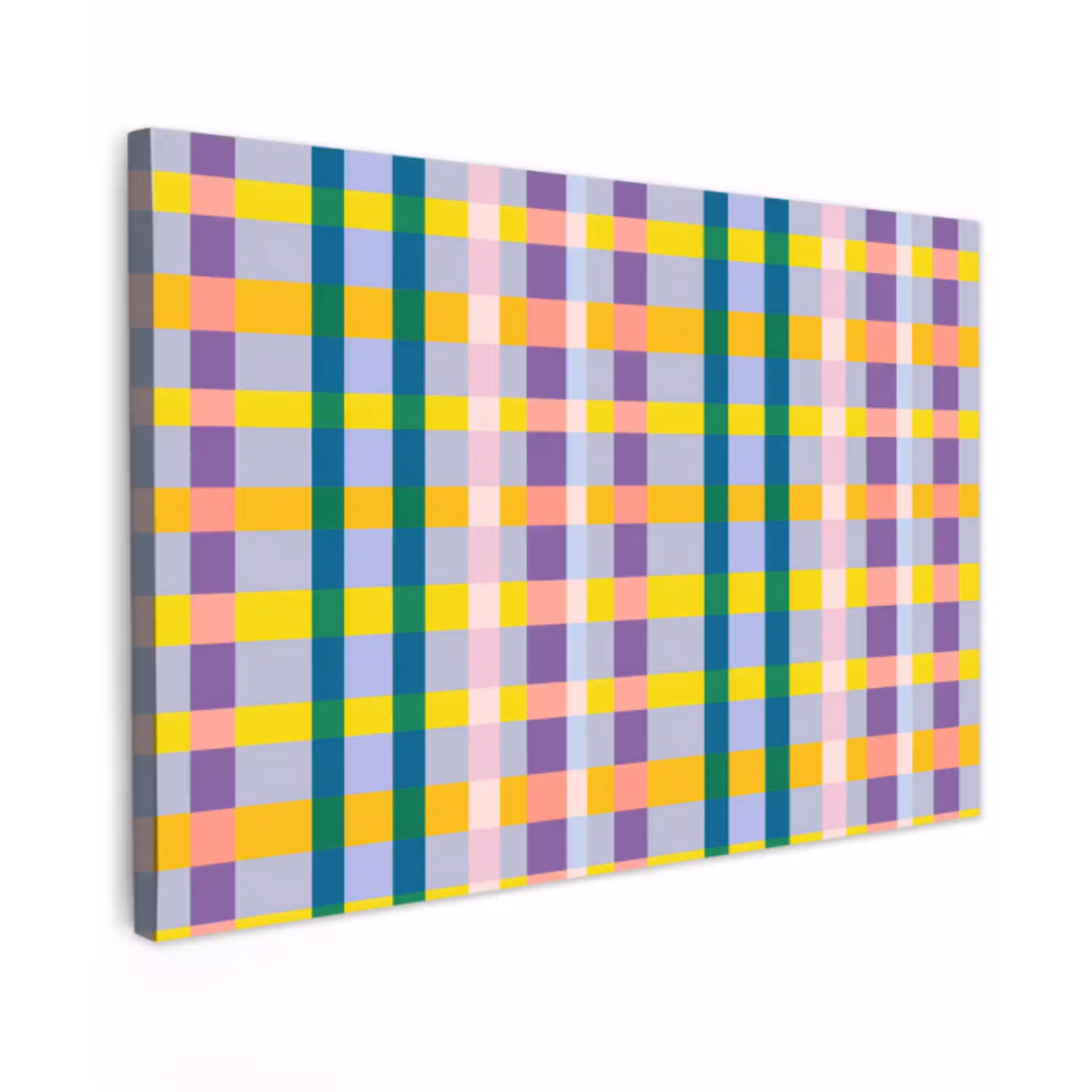 Ruit - Patroon - Kleurrijk canvas 2cm klein 34 -z3d