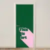 This is art - Schaduw - Roze deurposter klein -3d_beige