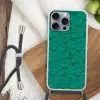 Vloeiend - Olie - Texturen - Groen Hoesje iPhone 16 Pro Max met koord klein 804 -sfeer4