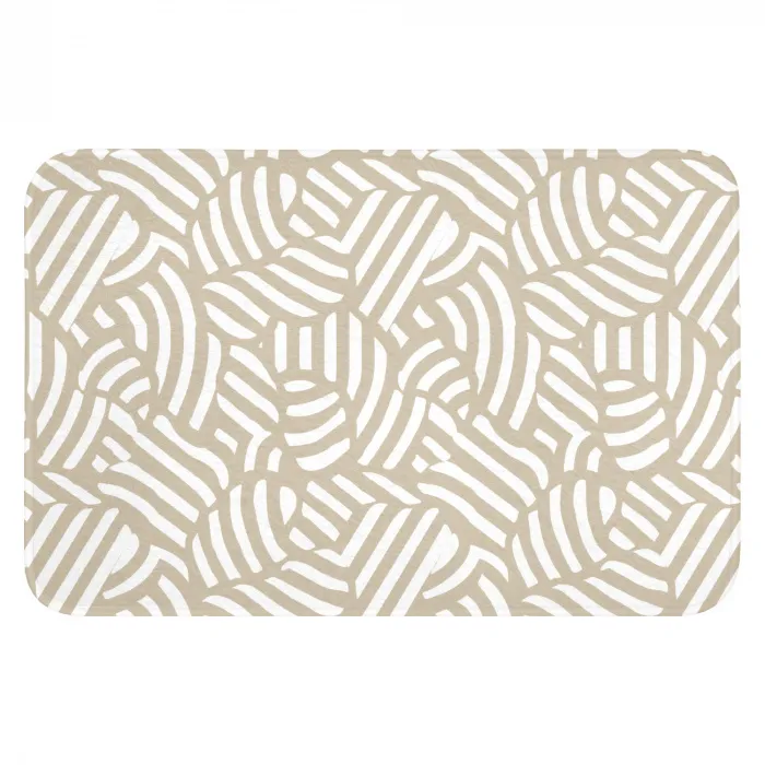 Abstract - Modern - Beige Badmat klein 997 -3d