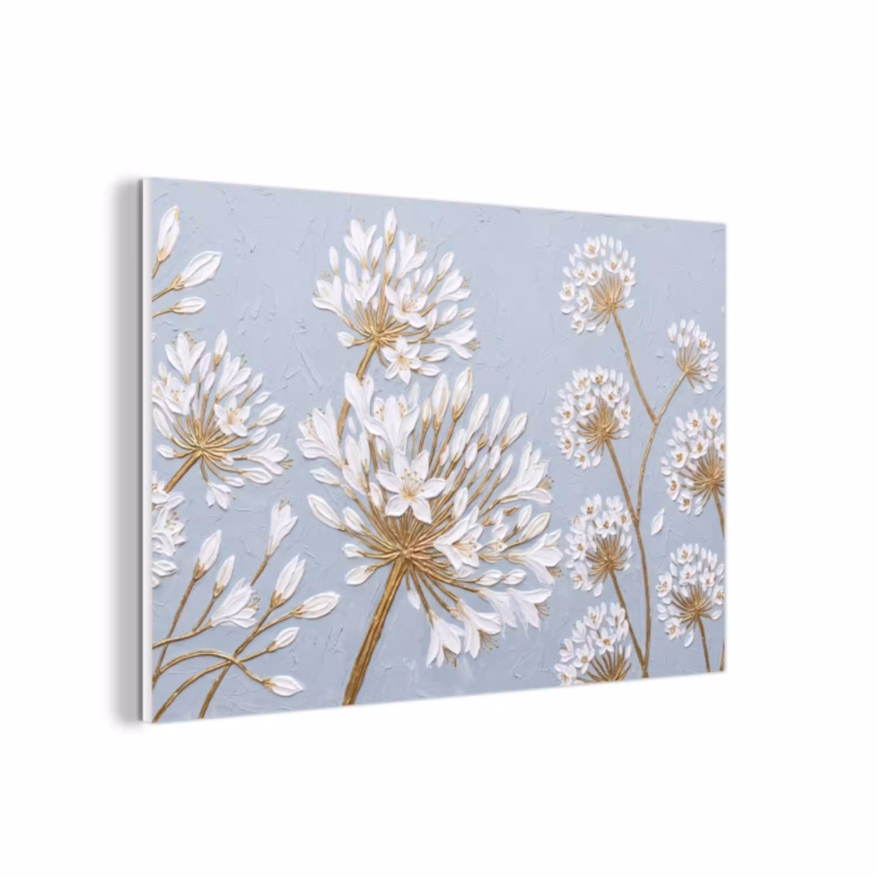 Illustratie - Bloemen - Blauw forex 5mm xxl -3d