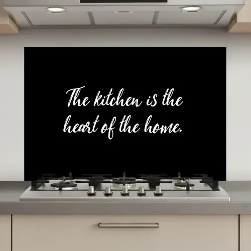 Spreuken - Koken - Thuis - The kitchen is the heart of the home - Quotes keuken achterwand spatscherm klein -3d_website