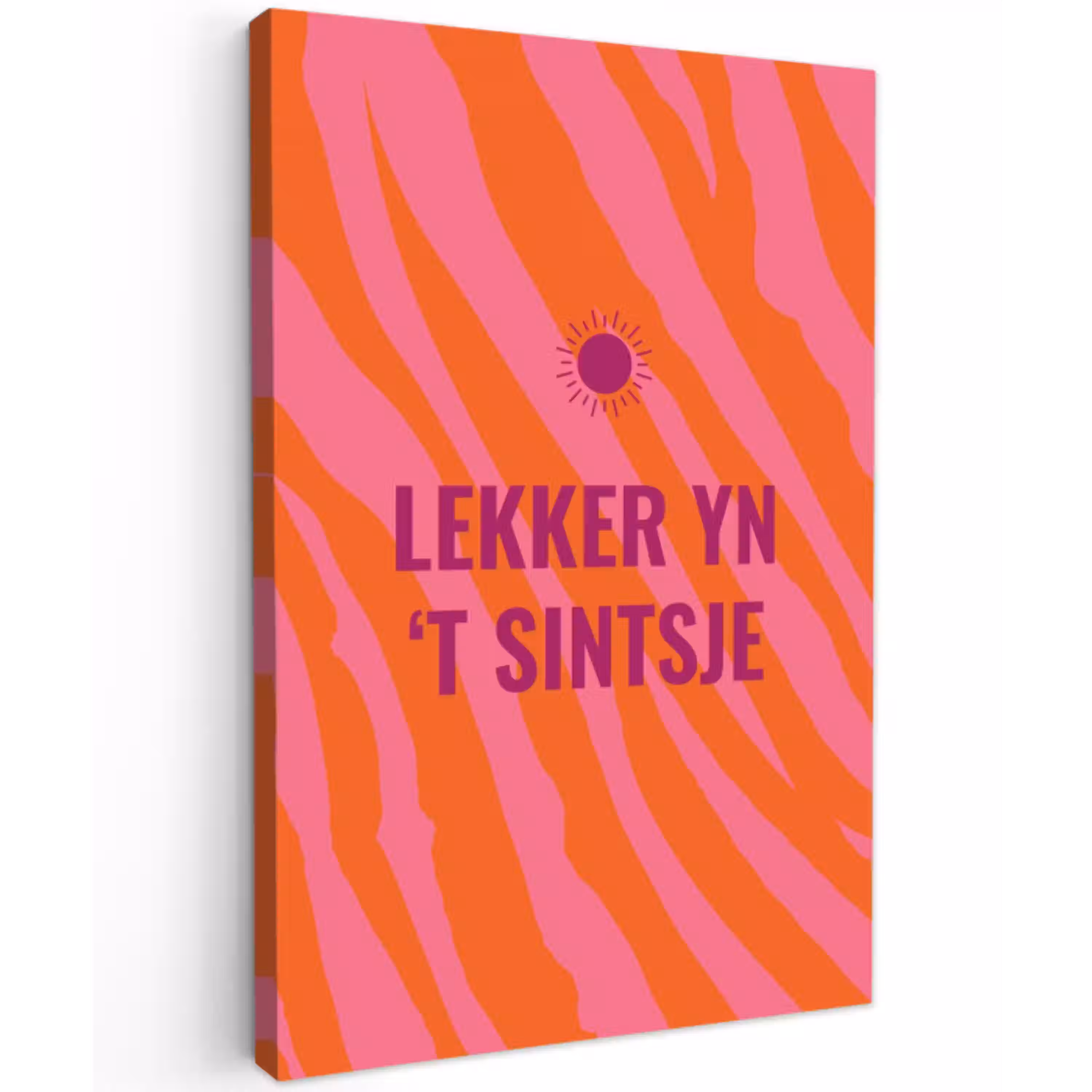 Quote - Zomer - Roze canvas 2cm klein -z3d