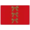 Strikken - Panterprint - Rood tuinposter los doek groot -3d