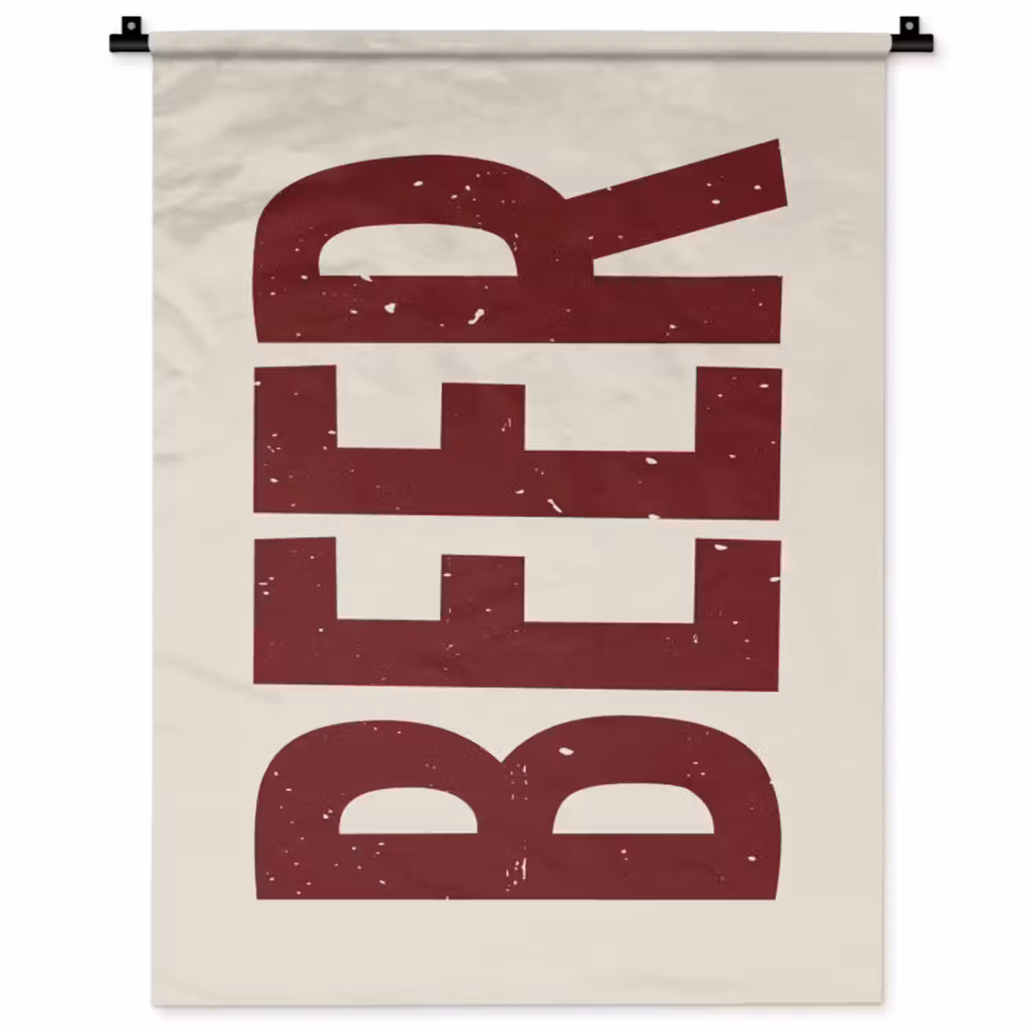 Wandkleed - Japandi - Beer - Red - Retro