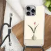 Tulp - Vaas - Beige Hoesje iPhone 16 Pro Max met koord klein -sfeer4