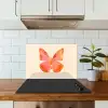 Vlinder - Minimalistisch - Roze keuken achterwand spatscherm klein -sfeer2