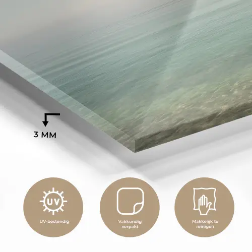 Zee - Horizon - Blauw - Mist plexiglas 5mm klein -sfeer2