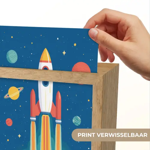 Raket - Planeten - Ruimte Light Box met kabel (Kinderlampje) klein -USP_websiteprintNL