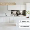 Eland - Auto - Gewei - Zwart - Wit keuken achterwand 2 middel -sfeer4_NL