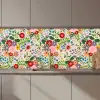 Bladeren - Bloemen - Design keuken achterwand 2 middel 871 zz_3dshopping
