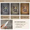 Melkmeisje - Johannes Vermeer - Bloemen Light Box met kabel (Wandlamp) klein -USP_lichtkleurNL