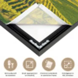 Toscane - Landschap - Wijngaarden Textielframe zwart klein -USP_feed_closeupNL
