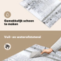 Berkenbomen - Sneeuw - Winter - Bos - Wit Inductie beschemer met haakjes klein -ky-schoon-nl