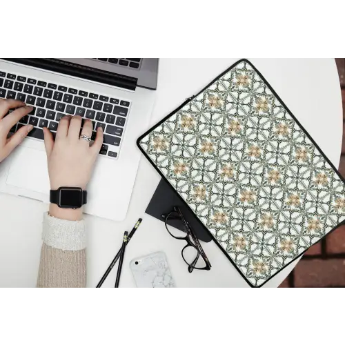 Floraal - Verweerd - Keurrijk laptophoes neopreen klein 279 -bureau