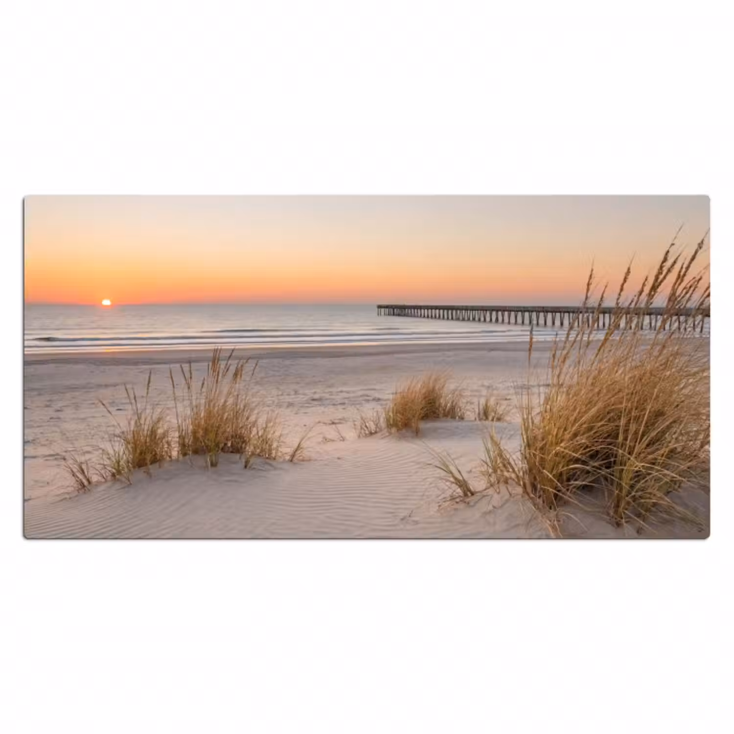 Schreibtischunterlage - Pier - Sonnenuntergang - Strand
