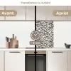 Zomer - Lichte - Kiezels keuken achterwand 2 middel 865 -voor-na2_FR