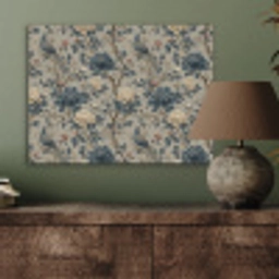 Pauw - Bloemen - Blauw PET vilt klein 837 -sfeer2
