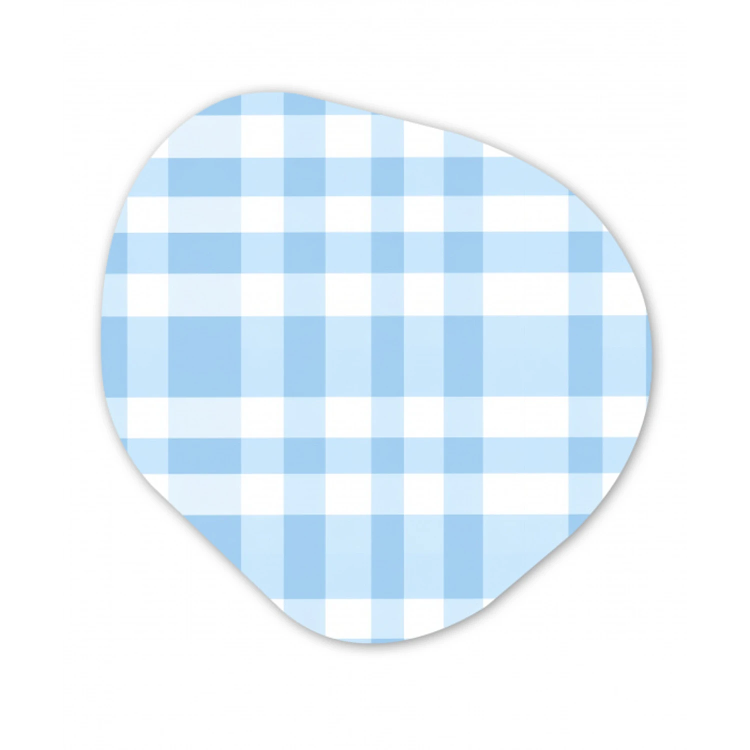 Ruit - Patroon - Blauw Wandcirkel Organisch Forex 3mm klein 629 -3d
