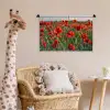 Bloemen - Klaprozen - Natuur - Rood Wandkleed katoen klein -wsfeer5_kind